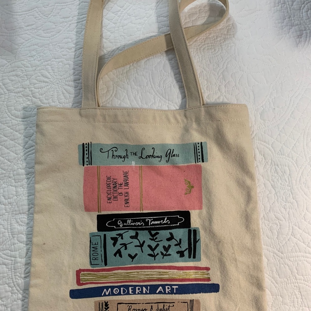 Kate Spade Literature Themed Totebag